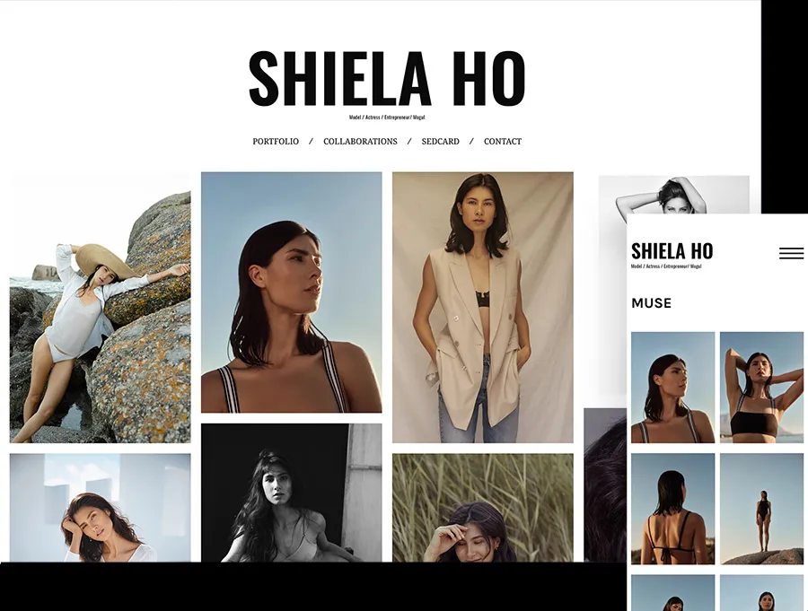Portfolio Websites for Models & Actors - Create with Vsble